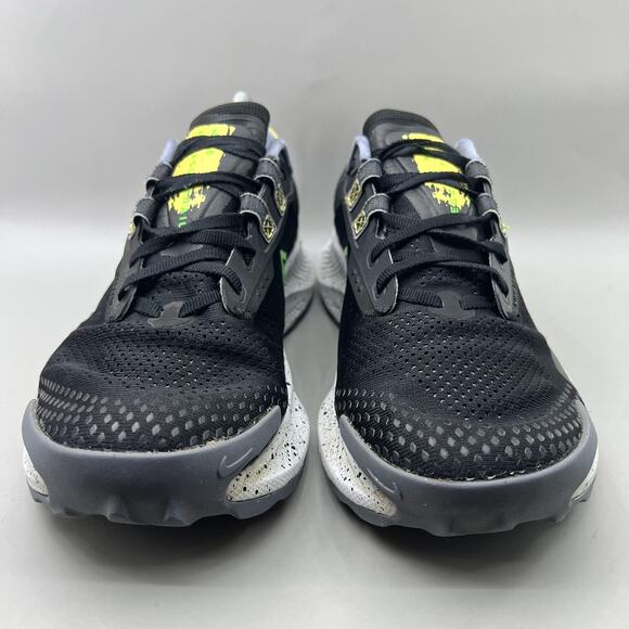Nike Pegasus Trail 3 Trail Running Shoes Men Size 11 Black Green Comfort Sneaker - Picture 2 of 10